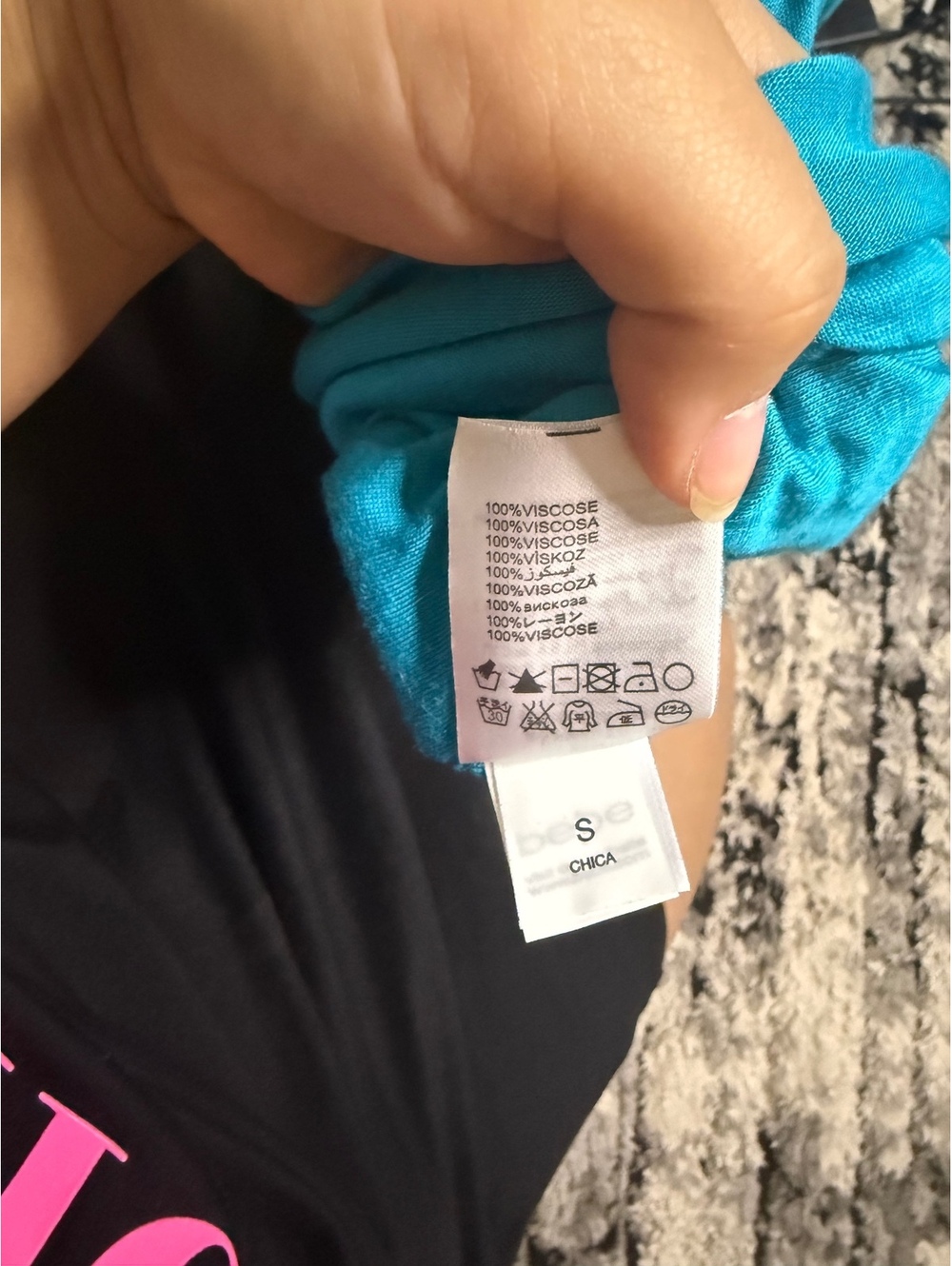 Bebe Turquoise Sleeveless Dress with Cutout Back and Tie - Picture 10 of 10